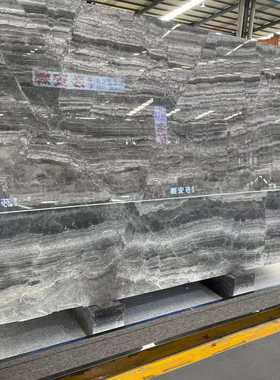 塞尔维亚灰色石材地板砖 天然大理石柱子背景墙面室内装修