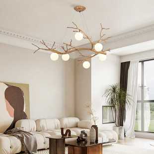 侘寂风仿树枝吊灯民宿禅意茶室灯现代北欧日式个性创意客厅餐厅灯