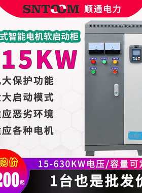在线式三相电动机智能软启动器水泵变频柜软启动柜22/30/45/115kw
