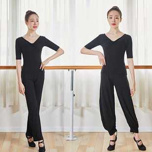 现代舞舞蹈练功服套装成人专业礼仪形体服显瘦弹力性感舞蹈服新款