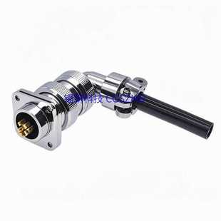 圆形连接器MIL DTL 5015 MS3108A 银色和黑色 3芯 螺纹 14S