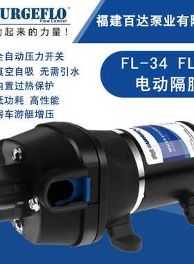 FL-35房车游艇船舶隔膜抽水泵微小型直流电动真空自吸往复增压泵