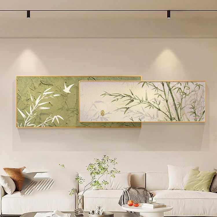 家和万事兴客厅挂画新中式竹子装饰画高档大气沙发背景墙2024新款,机械设备,其他机械设备,淘宝优惠券,粉丝福利购,淘宝优惠卷