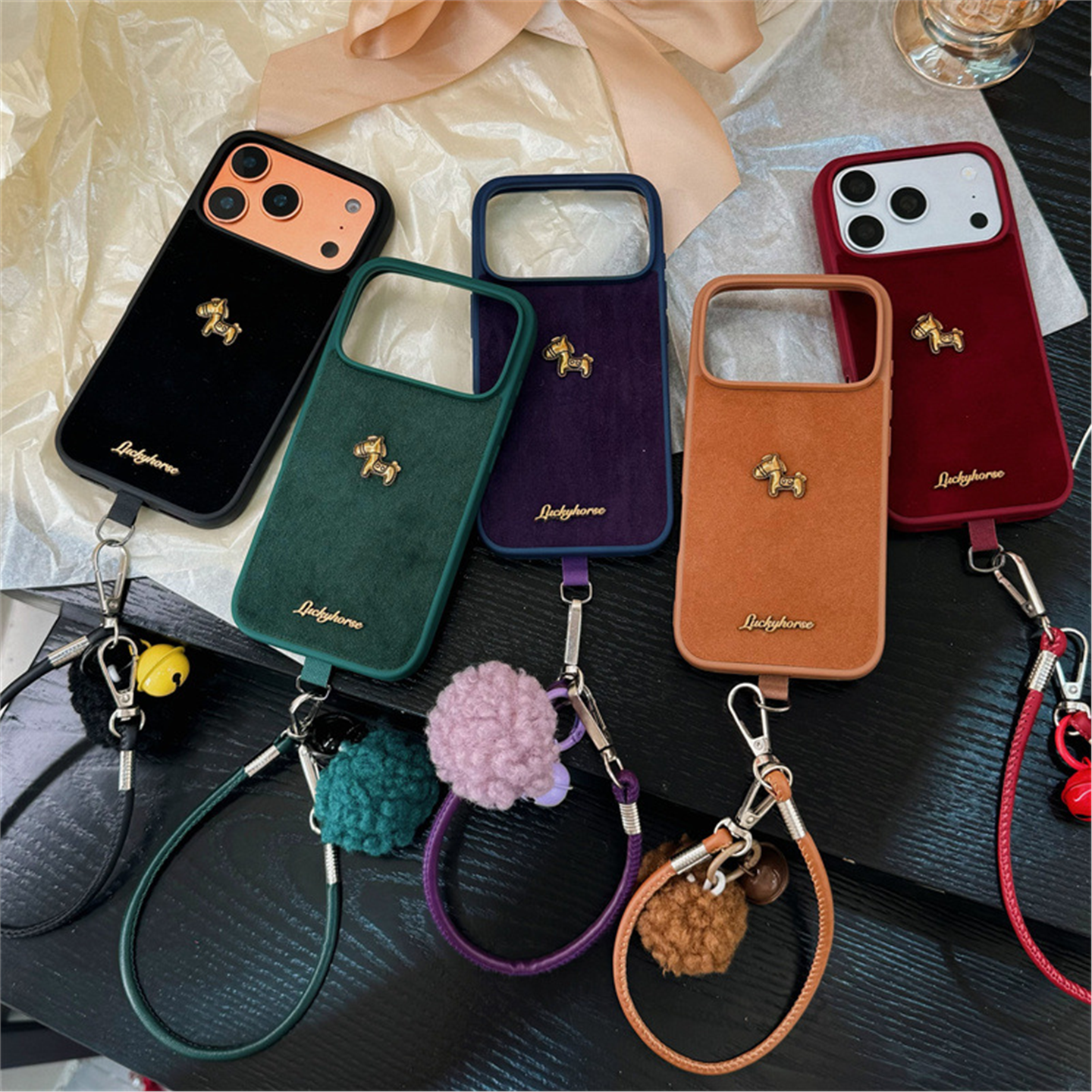 绒布立体金属小金马适用苹果17promax手机包16/15pro保护套14pro,运动包/户外包/配件,钱包,淘宝优惠券,粉丝福利购,淘宝优惠卷