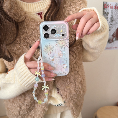 渐变城堡烟花猫适用苹果17