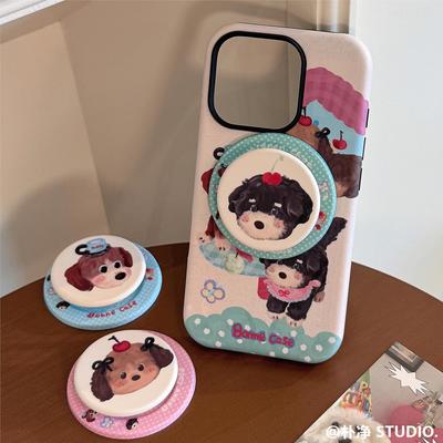 磁吸支架手机包适用苹果iP