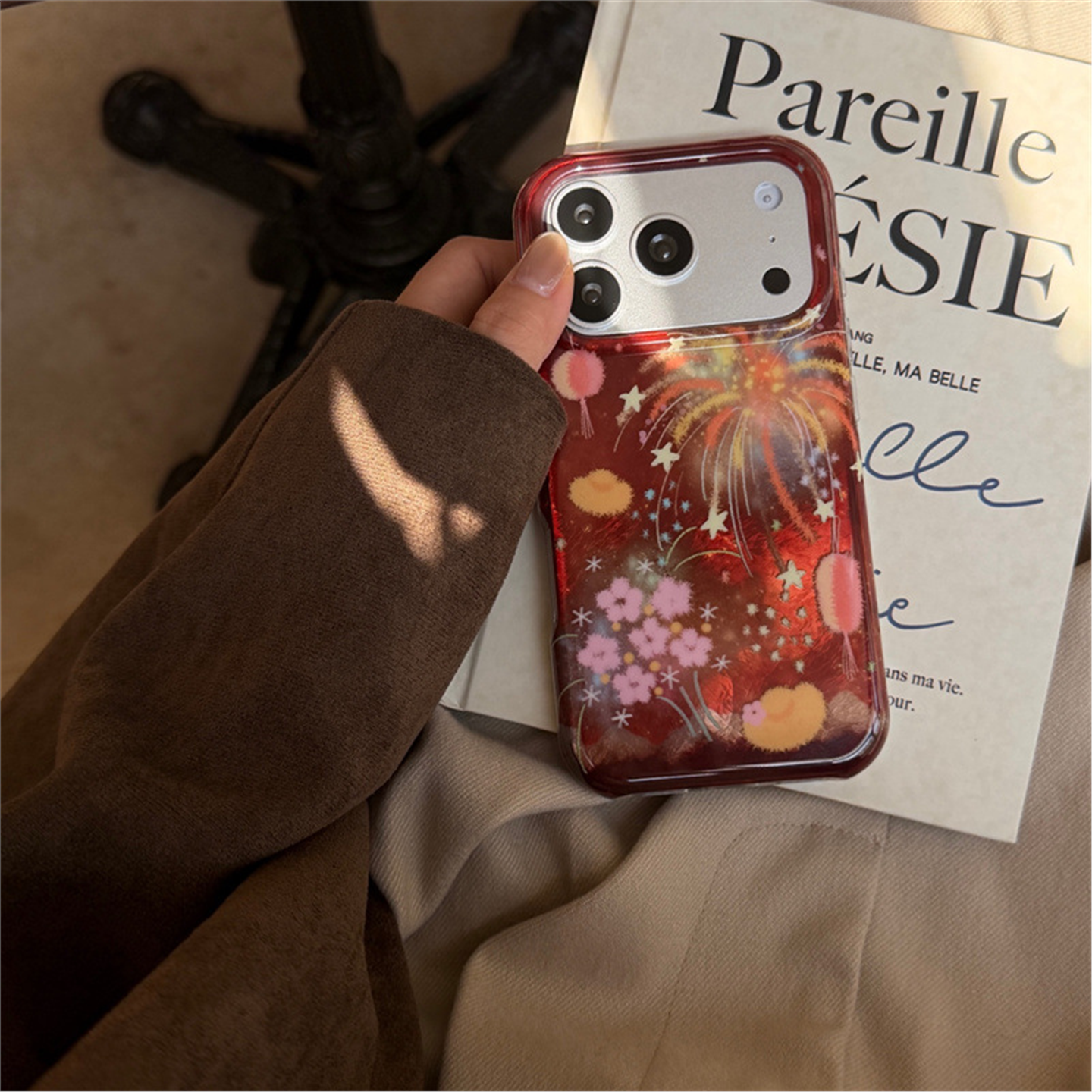 高级感红色烟花灯笼适用苹果17promax手机包16/15pro保护套14pro,运动包/户外包/配件,钱包,淘宝优惠券,粉丝福利购,淘宝优惠卷