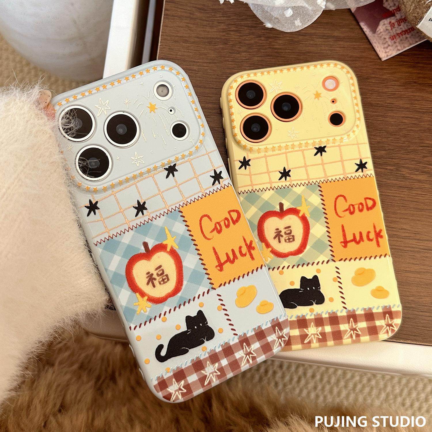 新年福果猫咪苹果17promax手机包iphone16适用14创意卡通13防摔17,运动包/户外包/配件,钱包,淘宝优惠券,粉丝福利购,淘宝优惠卷