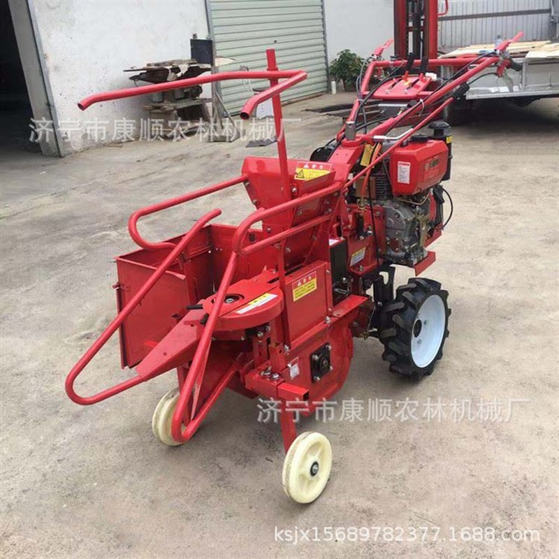 柴油玉米收获机i价格 山地块玉米扒皮秸秆粉碎机 东北玉米收割机