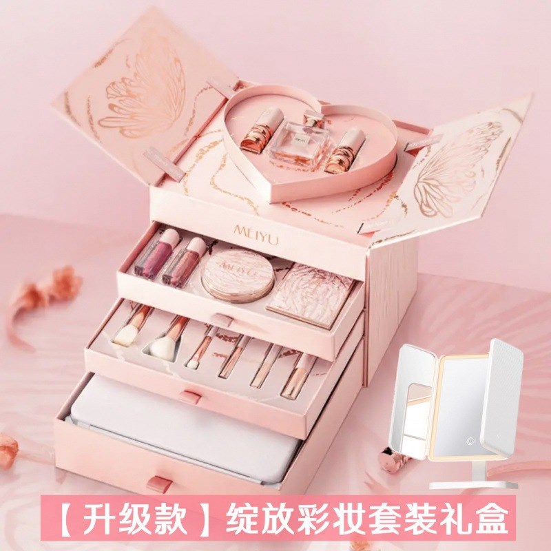 新年情人节送老婆送女朋友实用高级感中国风彩妆礼V盒生日礼物女