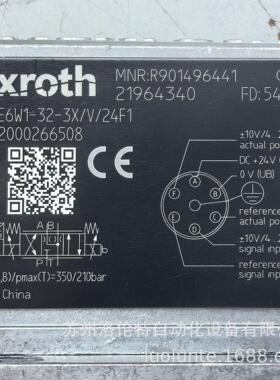 R901496441 4WREE6W1-32-3X/V/24F1 Rexroth/液压阀/全新库存