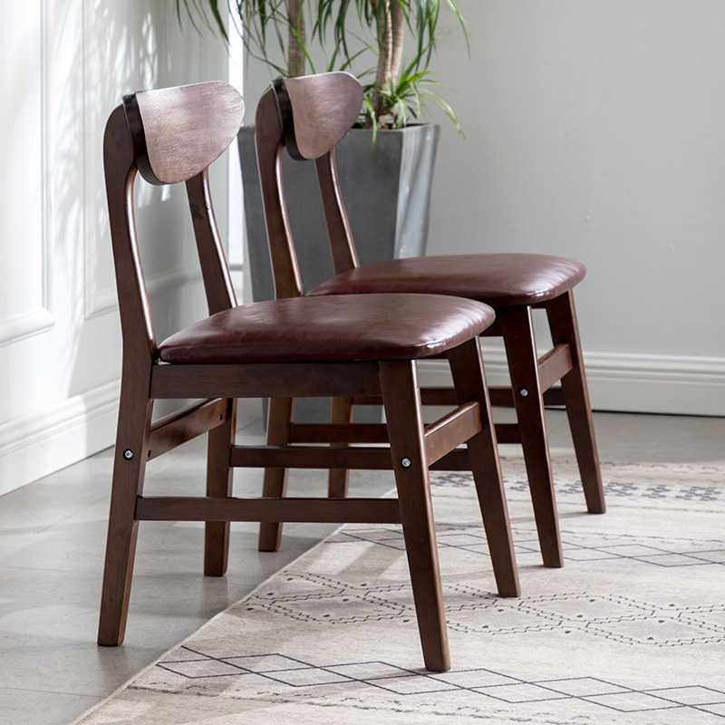 实木餐椅家用现代简约餐厅餐桌椅书桌椅子成人休闲凳子靠背北sω,3C数码配件,摄像机配件,淘宝优惠券,粉丝福利购,淘宝优惠卷