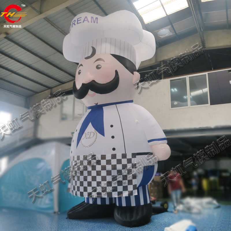 充气厨师卡通气模 活动促销充气广告气模 大型户外广告充气公仔