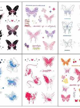 Lasting Cartoon Butterfly Fake Tattoo for Woman Arm Art