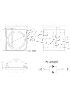 3030白色 1W36V/2W36V/1W18V/1w9V 3030led灯珠贴片式 高亮二极管