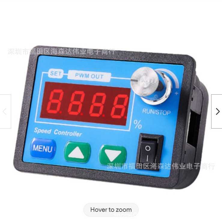 PWM直流电机马达调速器 4位数码管转速表 电机驱动 DC6-55V 30A