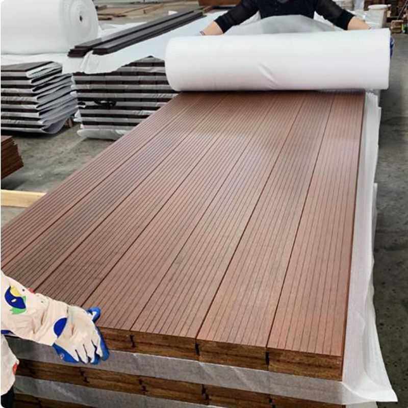 栗子色重竹木地板 可加工任意厚度宽度尺寸规格四川施工安装