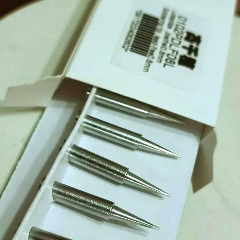 高千穗耐高温洛铁头0102PDLF08L尖型烙铁头 爱莎I-TOOL内热式用。