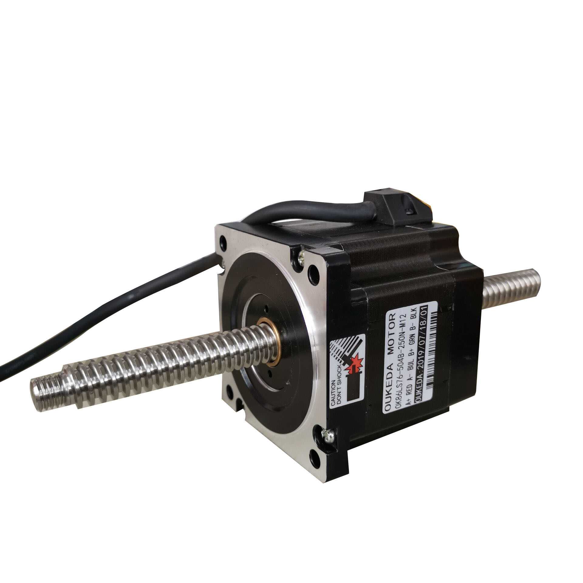 86贯通电机套装驱动器 86贯通丝杆电机 T16丝杆 气缸活塞式运动