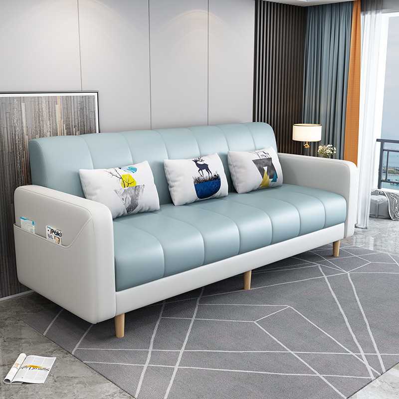小户型沙发床两用出租屋沙发双人可折叠公寓简约科技布客厅沙发