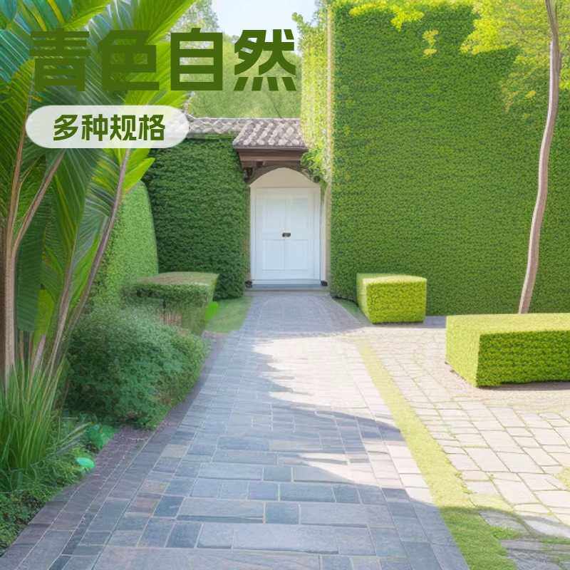 绿色板岩石头碎拼不规则青石板别墅外墙砖庭院地面文化石碎拼板岩