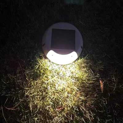 太阳能步道灯户外防水网红埋地灯LED踏步路灯庭院透光圆形台阶