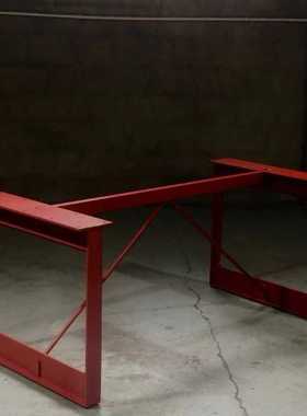 Magis brut table红色碳钢餐桌办公桌书桌脚桌腿支架尺寸颜色可定
