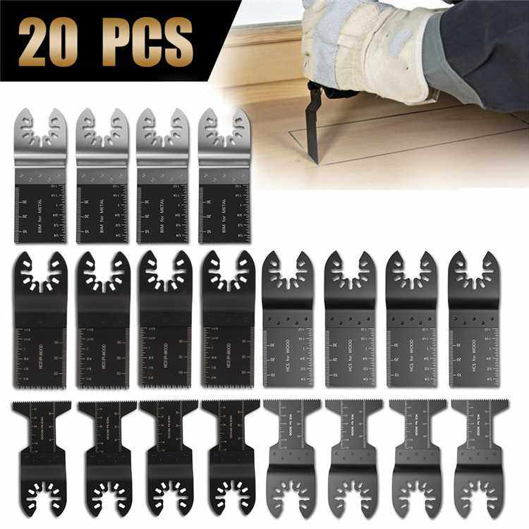 20pcs快装万用宝锯片多功锯片5种规格组合