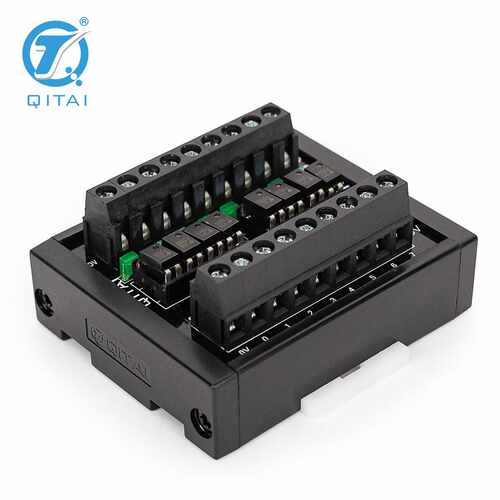 QMY310-P光耦继电器模组端子台PNPNPN通用转接板牛角输入4位1公共