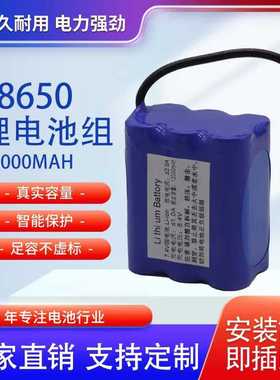 厂家 智能投饵船18650电池16000mAh大容量储能可充电12V锂电池