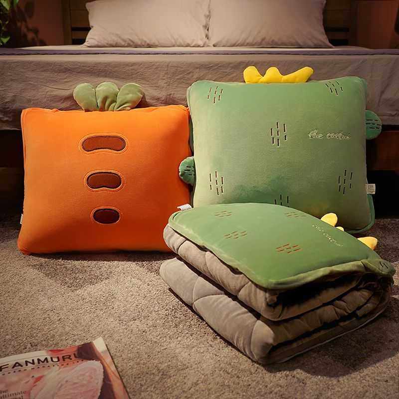 抱枕被子两用二合一折叠靠枕午睡毯子小枕头办公室冬季加厚汽车载,3C数码配件,摄像机配件,淘宝优惠券,粉丝福利购,淘宝优惠卷
