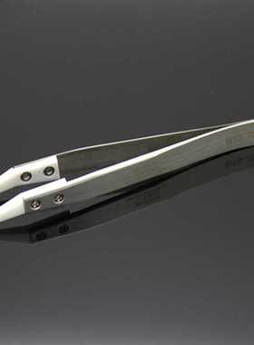 WEITESI陶瓷镊子WTS-73MZB弯头斜头白色陶瓷镊子可换头耐热绝缘镊