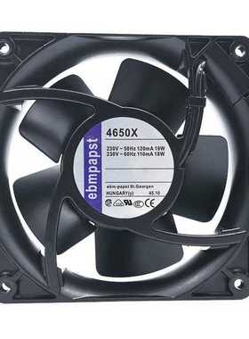原装德国4650X 12038 230V 19/18W 12CM耐高温全金属交流散热风扇