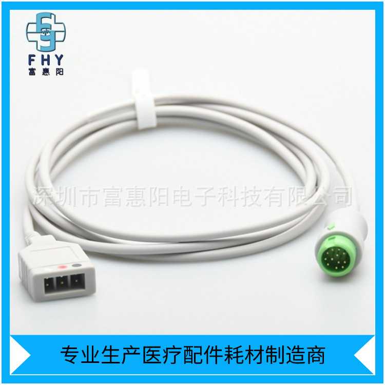 兼容麦瑞T5/D6/IPM8/UMEC8/IMEC10监护仪3导心电导联线分体主电缆