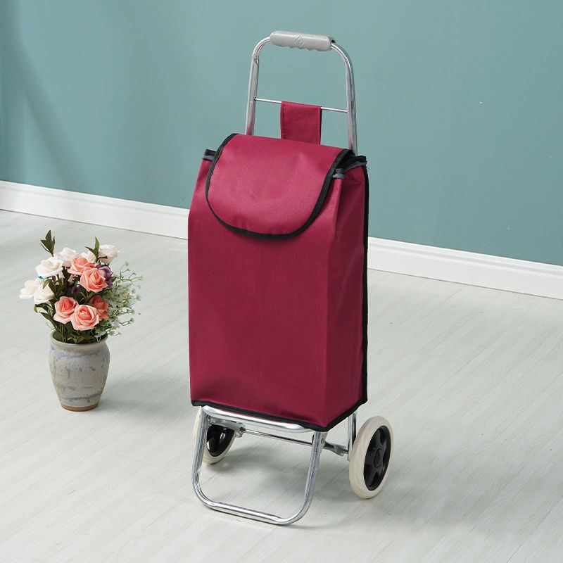 买菜小拉车家e用结实耐用购物车老人买菜车超市便携式牛津布拉杆