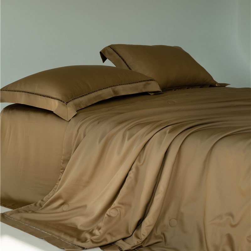 高端140d支天丝棉夏凉被四件套夏季丝滑裸睡空调被可水洗薄款被子