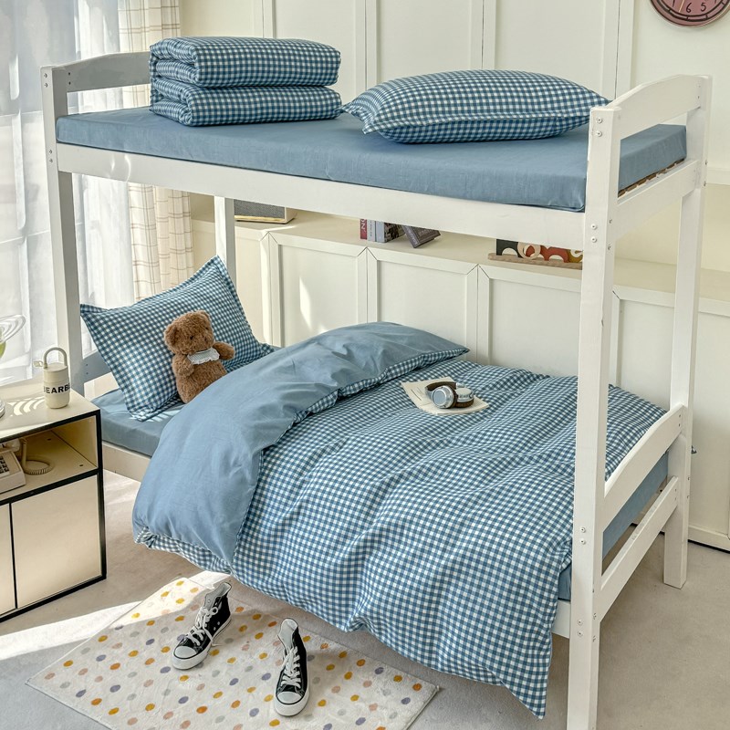 学生宿舍床上三件套加厚上下铺被套被G子四五六件套床褥单人床全