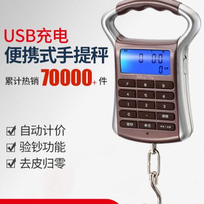 充电计价秤cnw电子秤商用卖菜秤台秤手提秤快递秤弹簧秤买菜钩秤