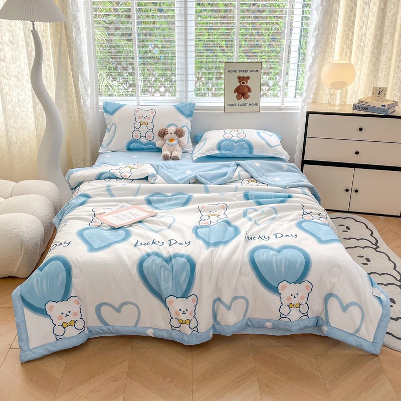 夏季夏凉被小毯子办公室午睡毯A单人床上用小被子薄款空调沙发盖