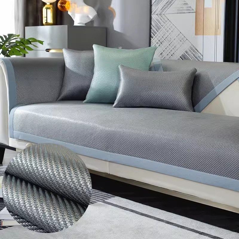 夏季冰藤席轻奢沙发垫四季通用冰丝凉垫沙发垫子防滑盖布凉感坐垫,居家布艺,沙发垫,淘宝优惠券,粉丝福利购,淘宝优惠卷