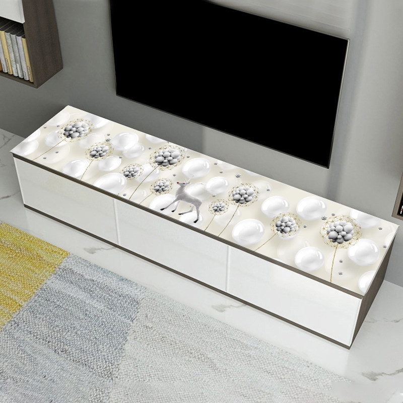 电视柜桌布简约现代3D防水防油北欧长条鞋柜盖布长方形客厅桌垫,居家布艺,桌布,淘宝优惠券,粉丝福利购,淘宝优惠卷