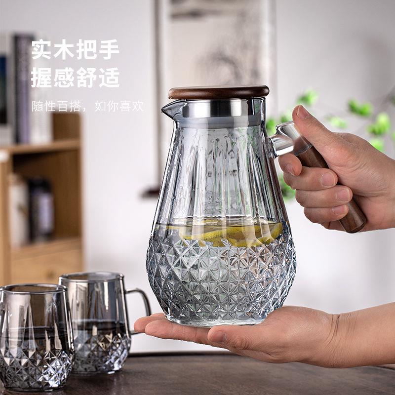 冷水壶家用套装冷热两用玻