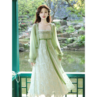 瑶西【风铃木语】女款连衣裙古风流行爆款度假风新中式汉服裙子