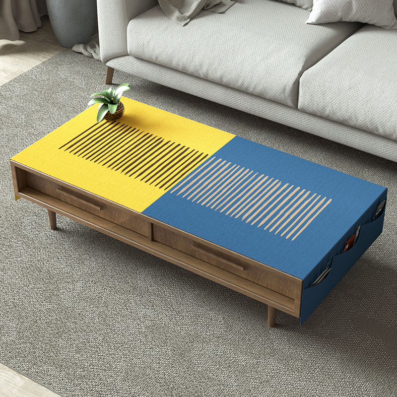 棉麻防水茶几桌布布艺简p约现代台布罩2021新款高级感轻奢北欧风