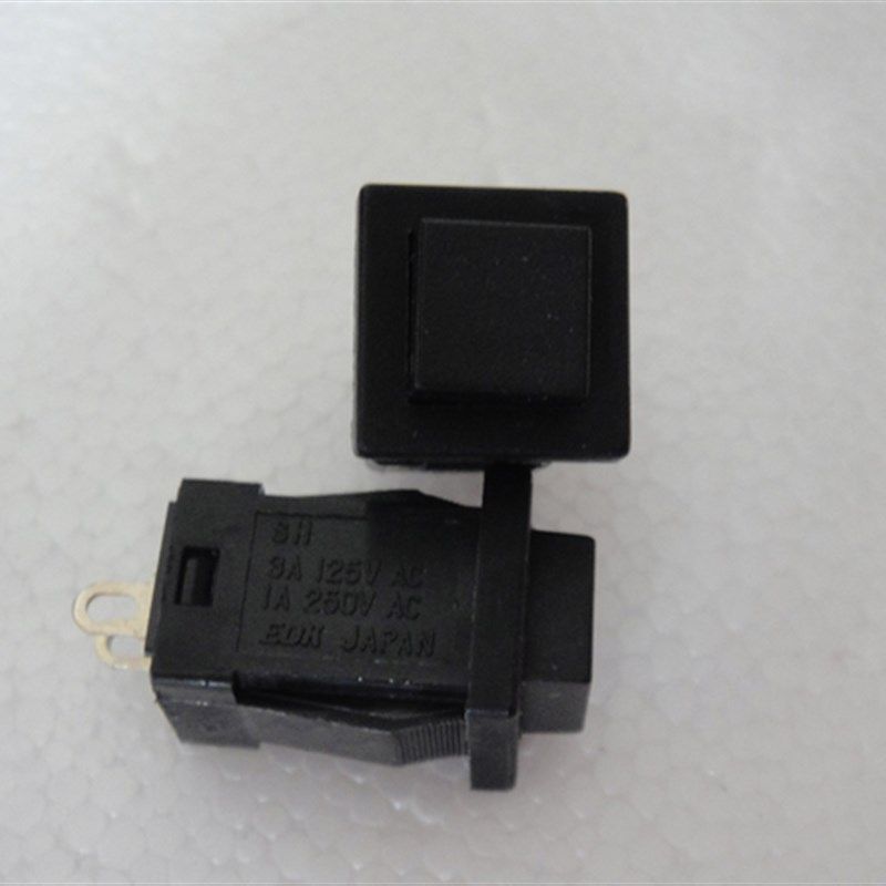 进口日本EDK SH 2脚方形按钮开关按通开关3A125VAC 复位开关 常开