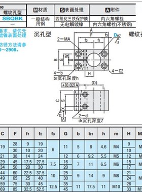 底座用支架 米思米型 SAQBK SAQMK  SBQBK12 16 20 25 30 35 40