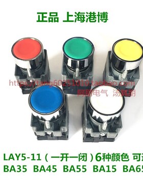 上海港博 XB2-BA35 45 55 15 65 25 GB2按钮开关LAY5-11 银点