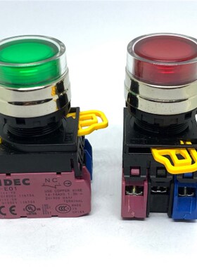 IDEC和泉YW4L-MF2E11Q4G 11 10QM3G Q4R Y金属圈按钮开关自复位PW