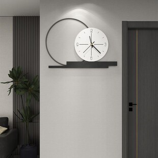 钟表客厅2023新款轻奢挂钟简约现代创意装饰家用时尚餐厅时钟挂墙