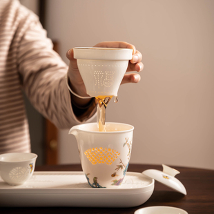 便携式 旅行茶具随身茶具套装 快客一壶四杯L泡茶壶户外露营喝茶装